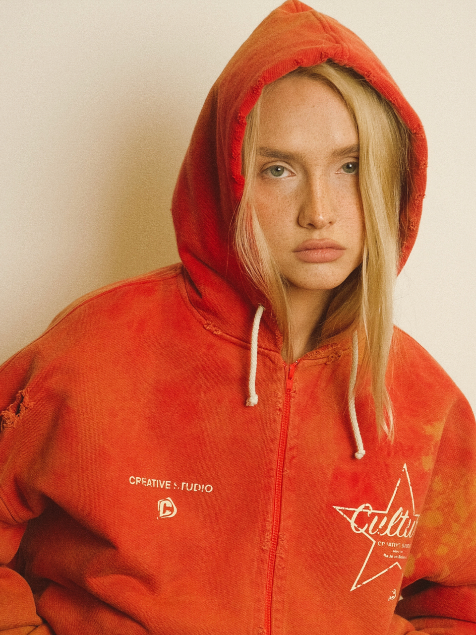 Зип Худи Culture RED Vintage / M
