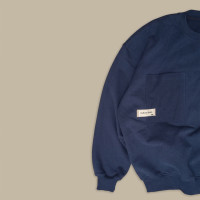 Свитшот Culture Creative Studio Pocket Indigo / S