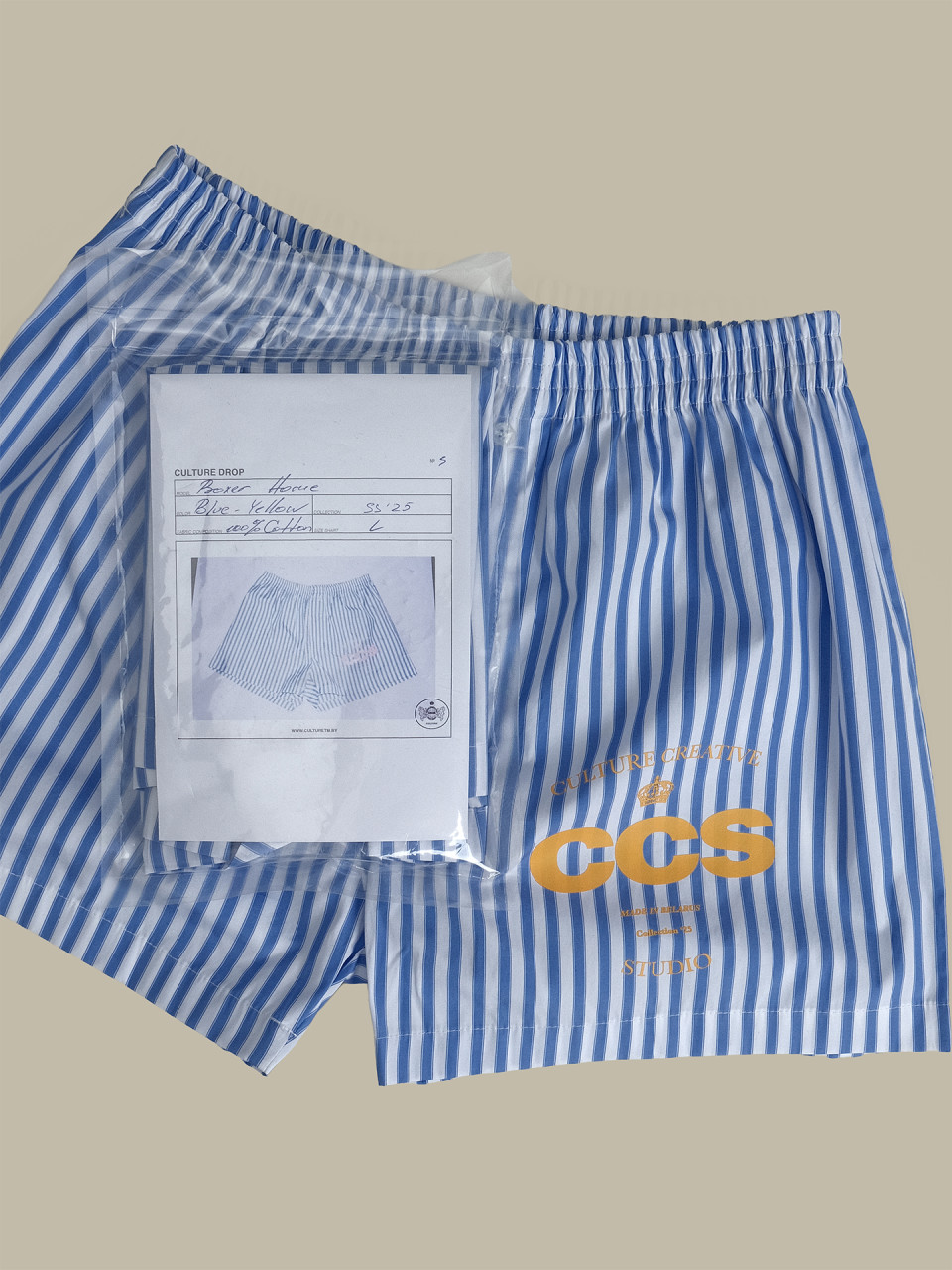 Боксеры Culture Home UNSX blue&yellow