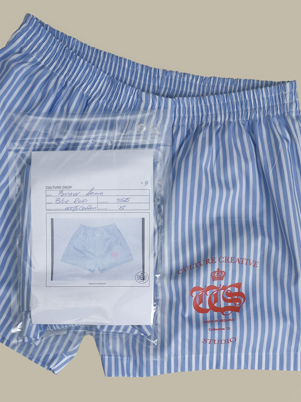 Боксеры Culture Home UNSX blue&red