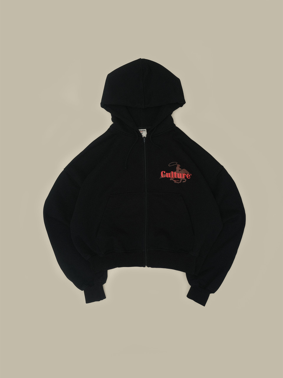 Зип Худи Culture Studio Black mini Horse