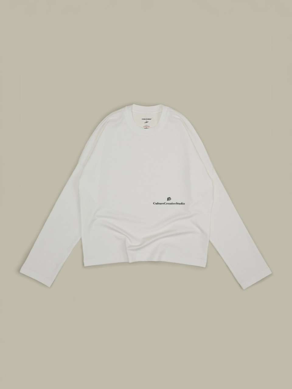 Лонгслив Culture CCS slim milk