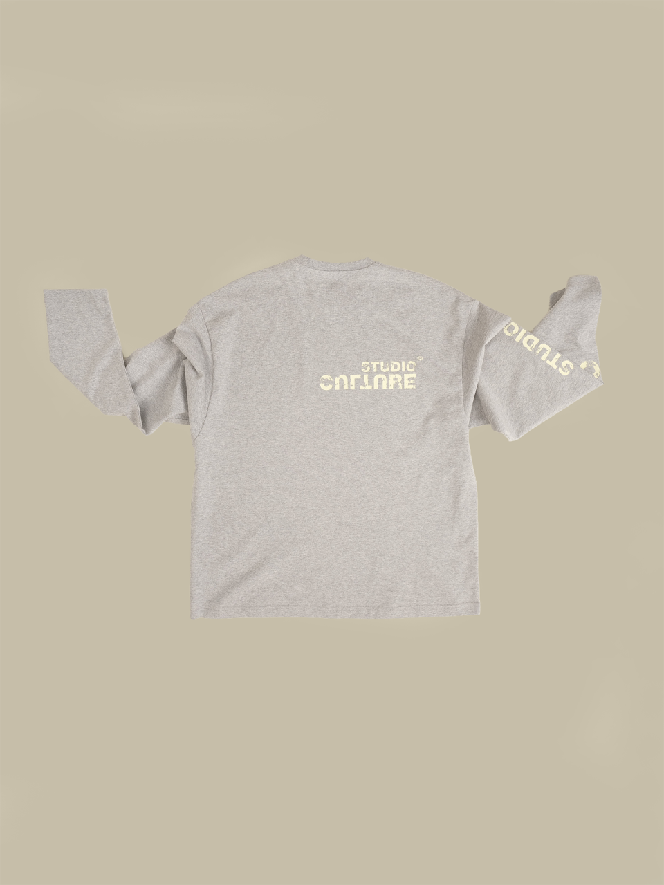 Лонгслив Culture melange&lime / S