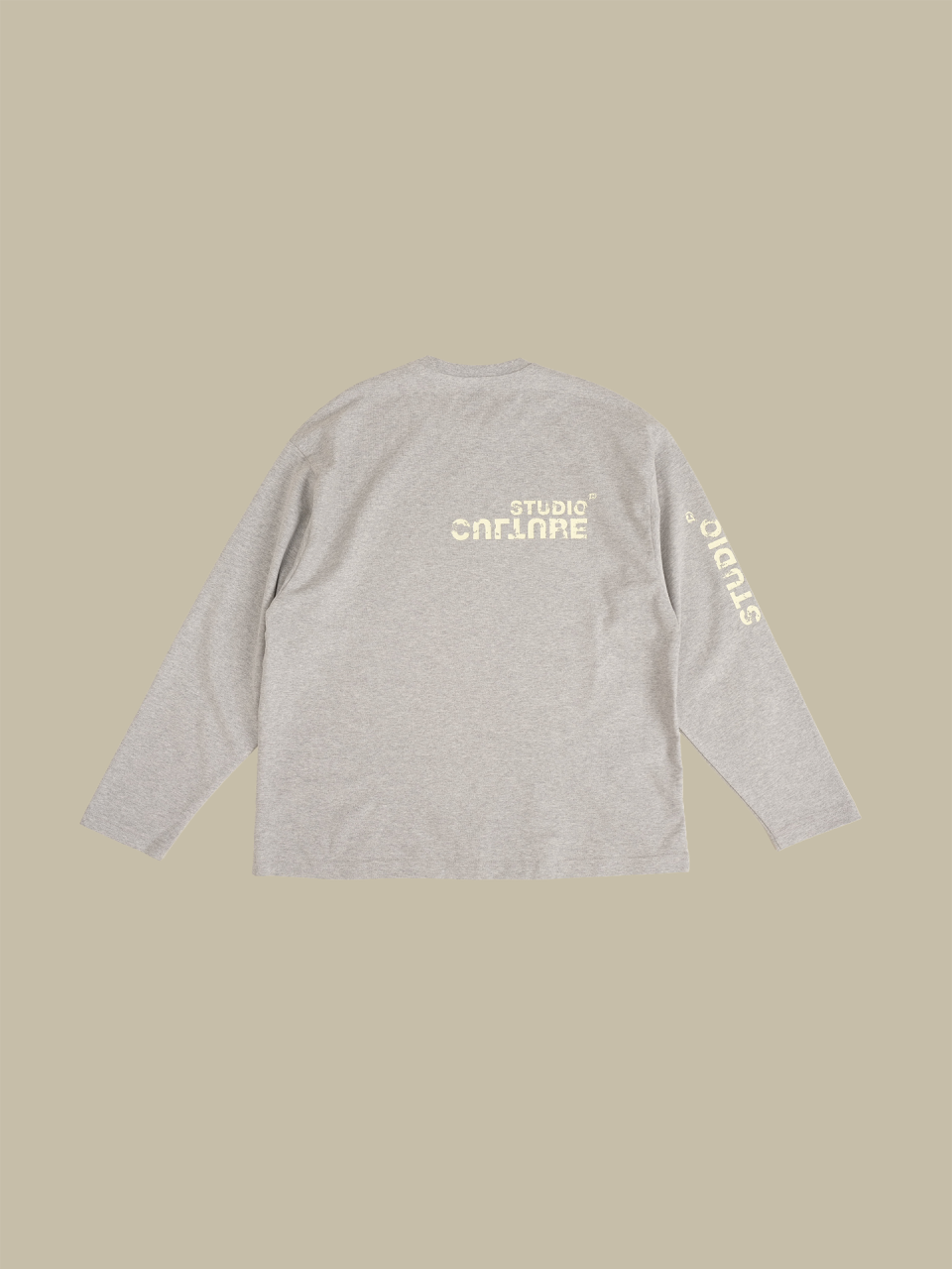 Лонгслив Culture melange&lime / S