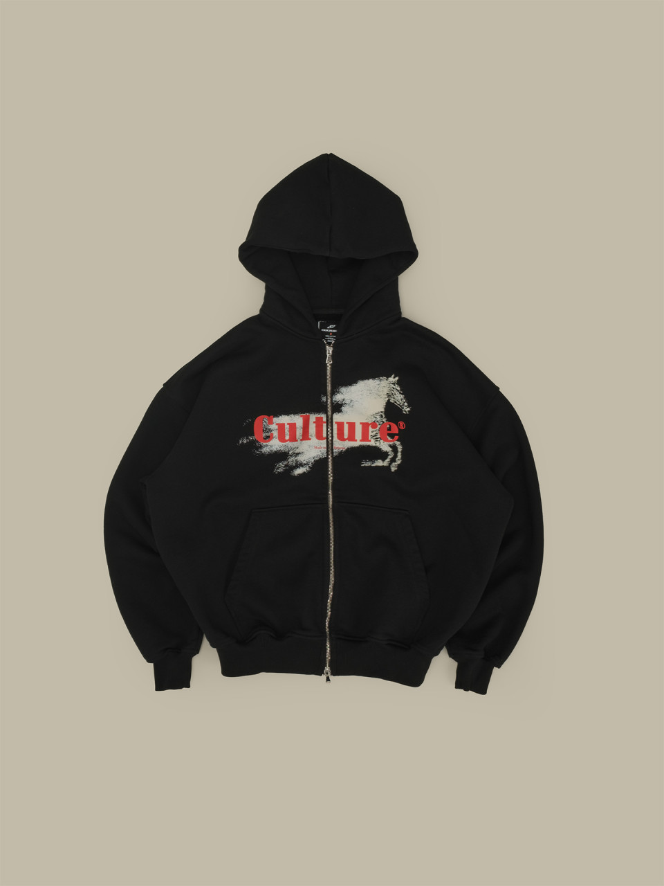 Зип Худи Culture Horse black / S