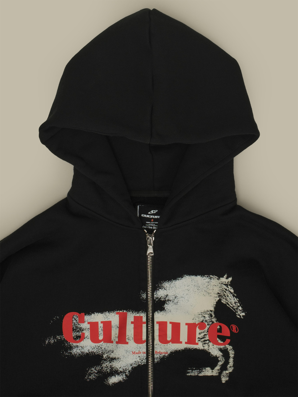 Зип Худи Culture Horse black