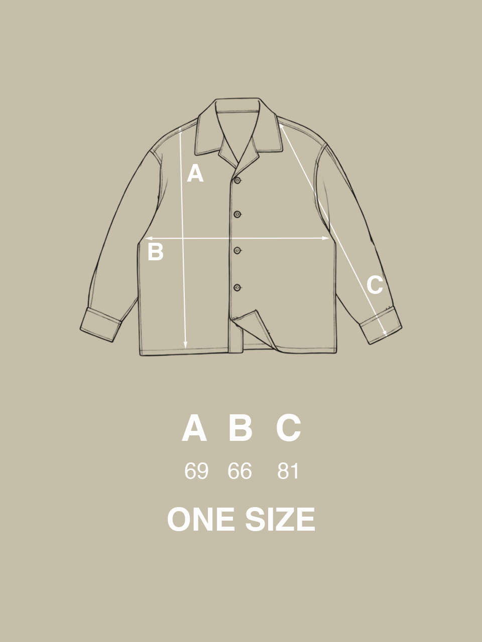 Овершот Culture Studio Pocket Beige / One Size