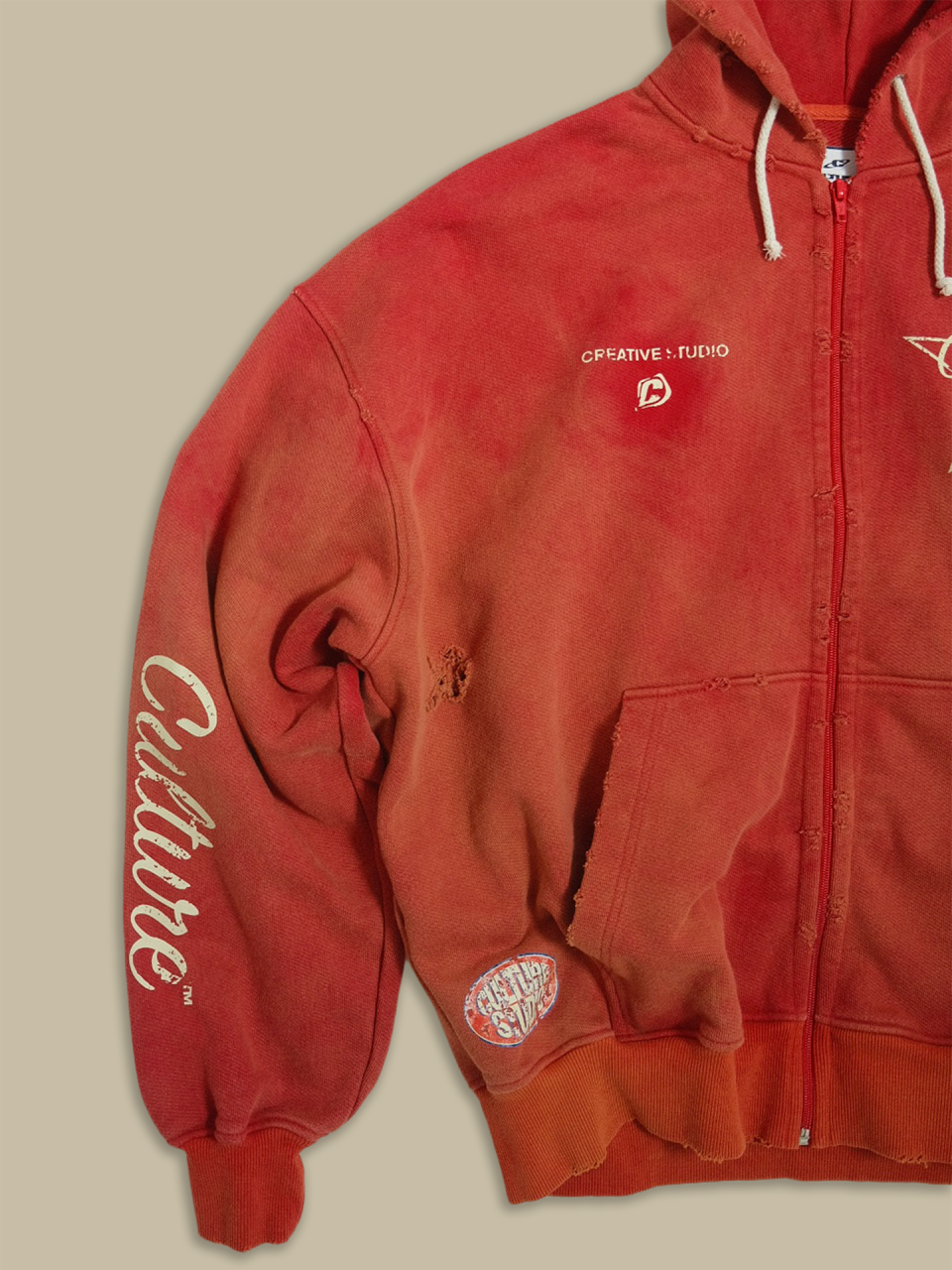 Зип Худи Culture RED Vintage / S