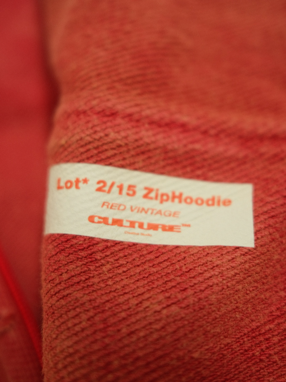 Зип Худи Culture RED Vintage / S