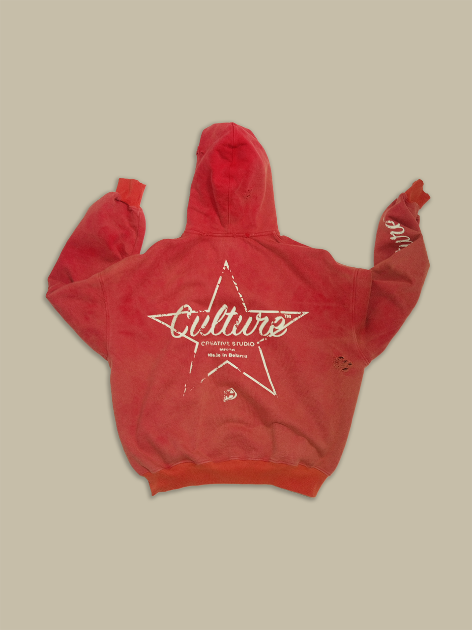 Зип Худи Culture RED Vintage / S