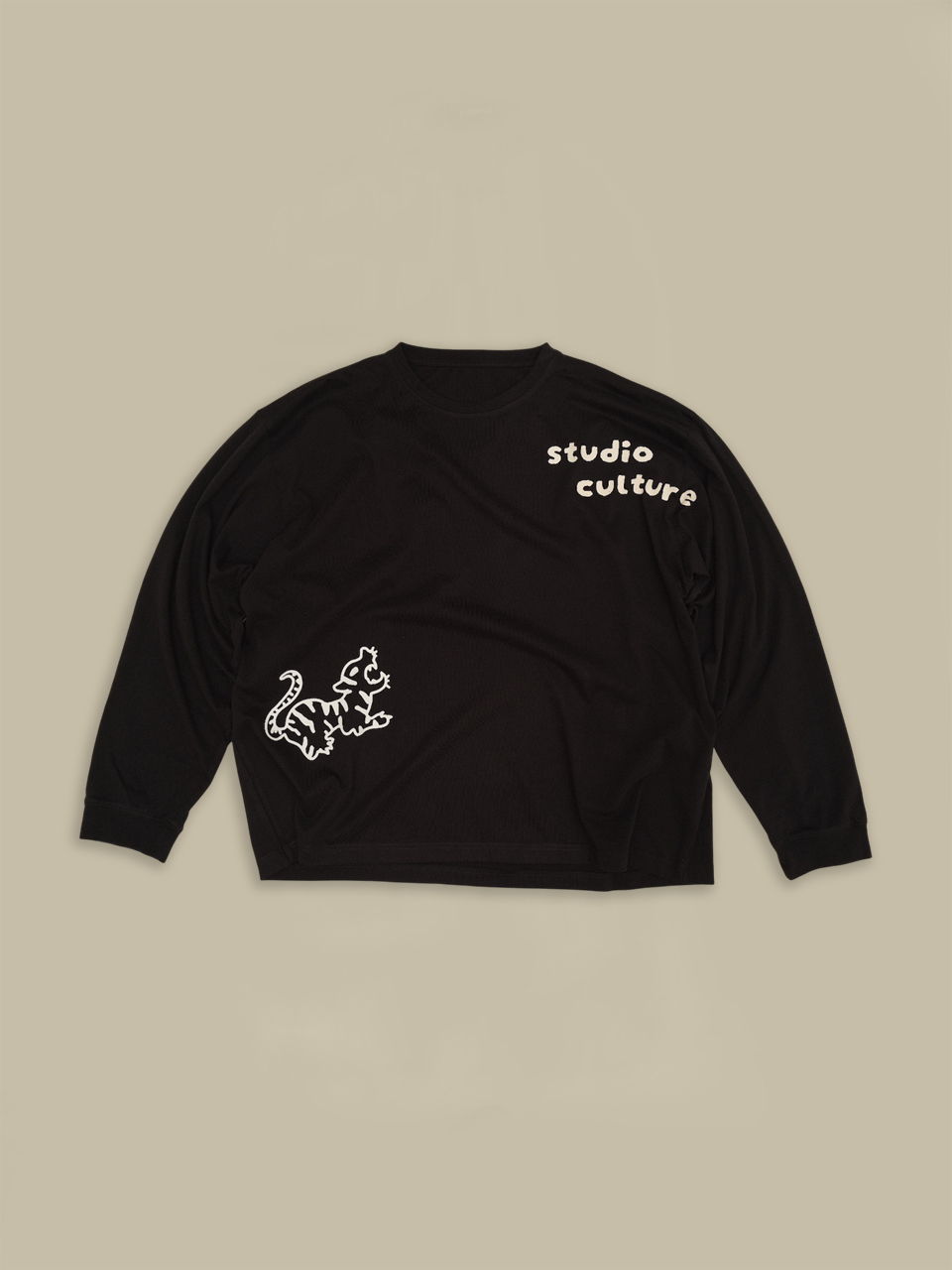 Лонгслив Culture Tiger Graphic Black / S