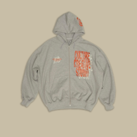 Зип Худи Culture Studio Red Logo Melange / S