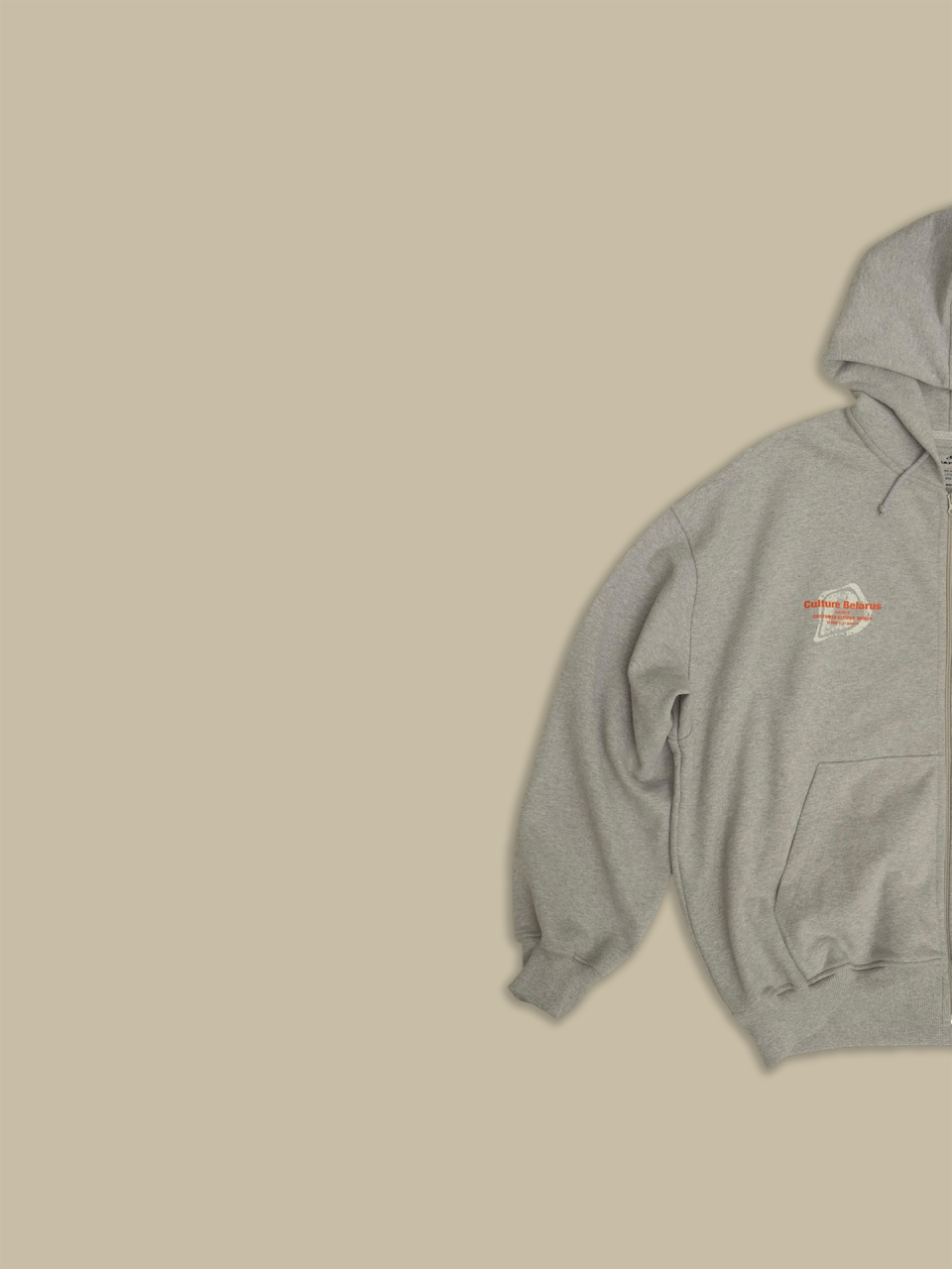 Зип Худи Culture Studio Red Logo Melange / S
