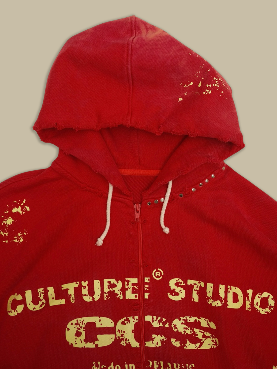 Зип Худи CCS Vintage Red / S