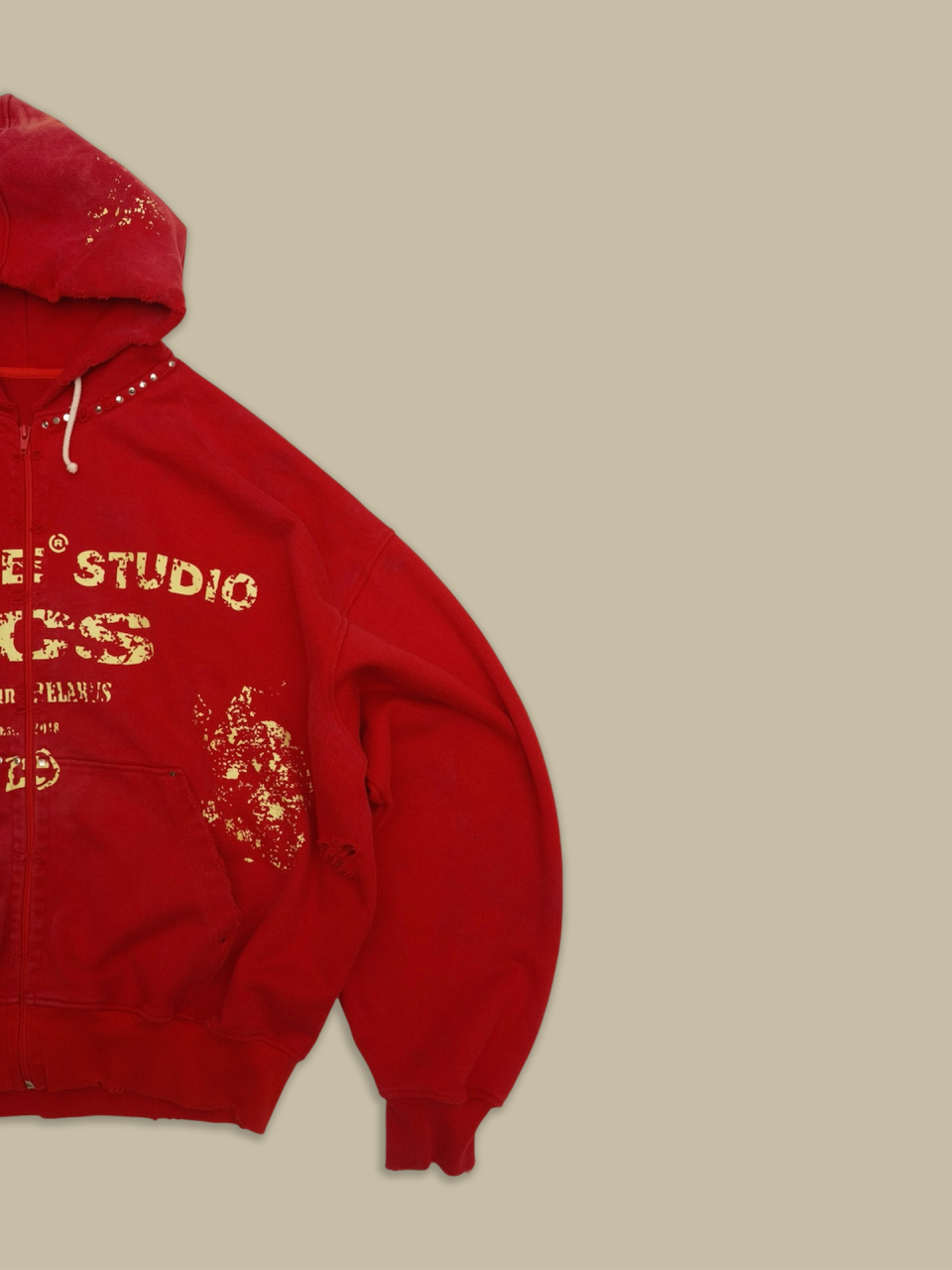 Зип Худи CCS Vintage Red / S
