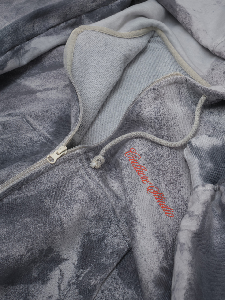 Zip Hoodie Culture Creative Exclusive gray