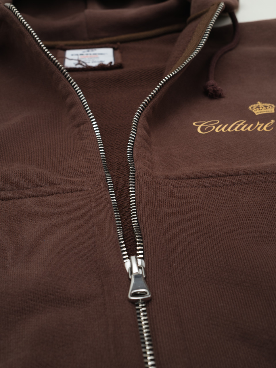 Zip Hoodie mini Culture chocolate