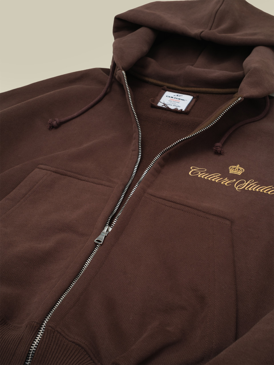 Zip Hoodie mini Culture chocolate