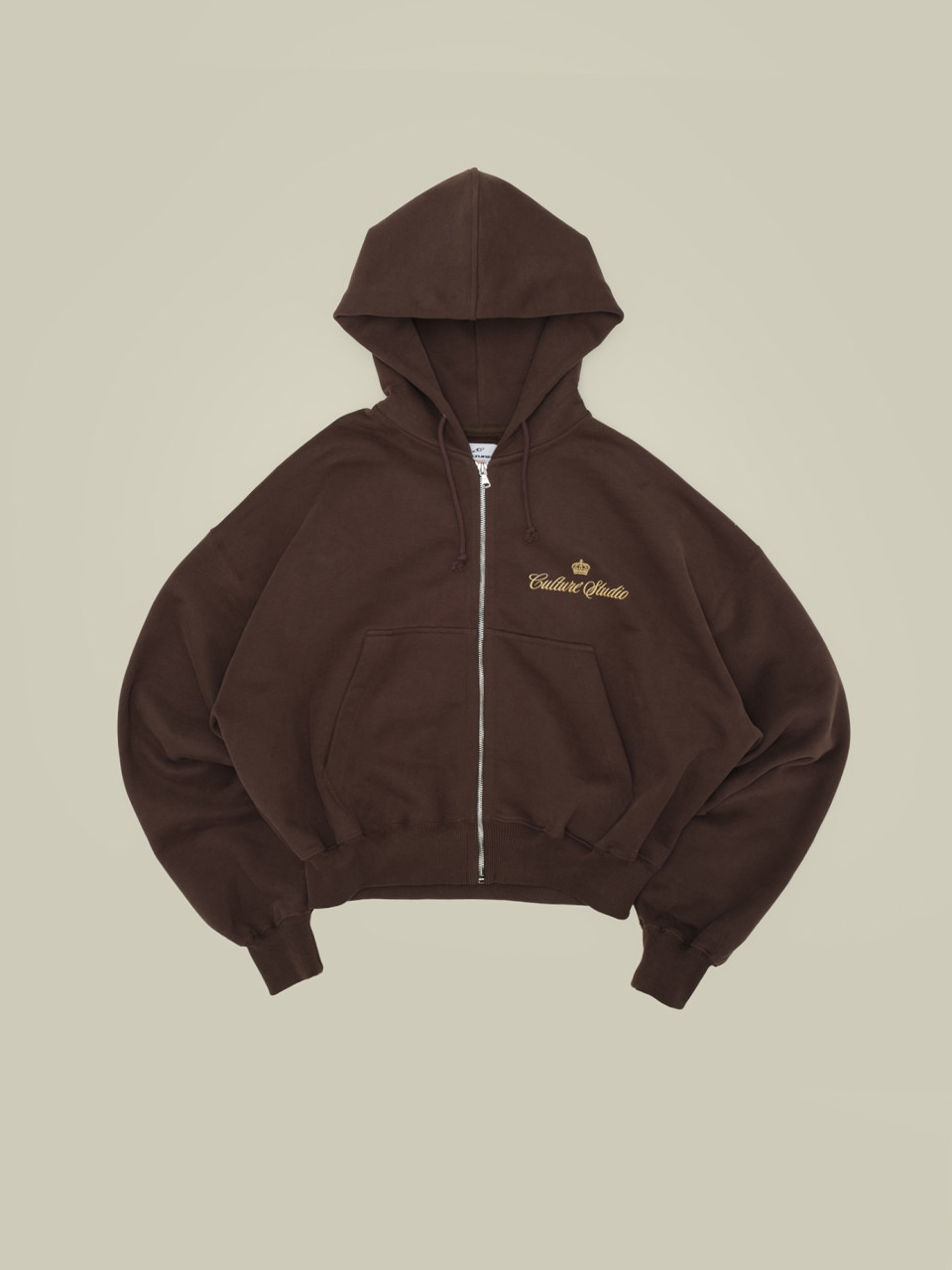 Zip Hoodie mini Culture chocolate
