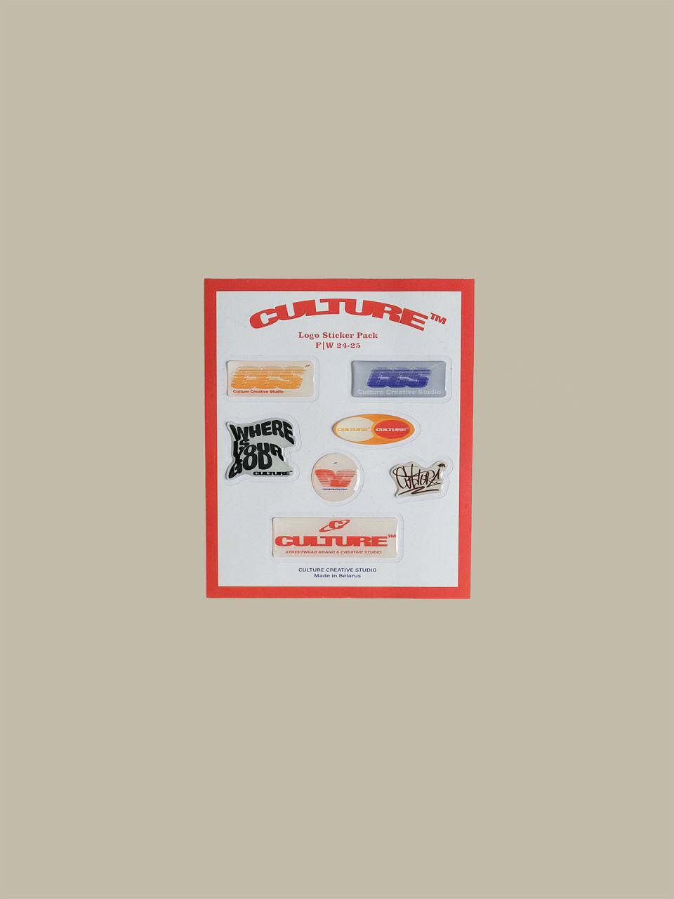 Стикерпак Culture Logo Print
